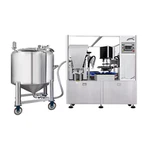 Buidéal Gallúnach Leachtach Uathoibríoch Meaisín Lipéadaithe Caping a Líonadh